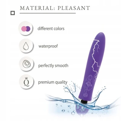 Vibrátor Sensual Super Smoothie 18 cm, fialový