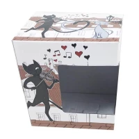 HOME ELEMENTS Porcelánový hrnek Kočky ve městě 600 ml