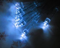 ISO Vianočná reťaz na batérie 20 LED modrá dĺžka 3m