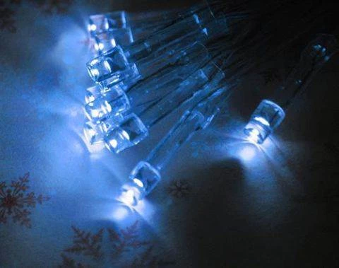 ISO Vánoční řetěz na baterie 20 LED modrá délka 3m 