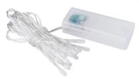 ISO Vánoční řetěz na baterie 20 LED zelená délka 3m 