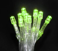 ISO Vánoční řetěz na baterie 20 LED zelená délka 3m 