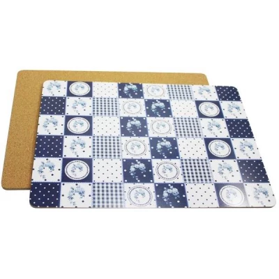 Prostírání MDF 30*40 cm, Elegant modrá, set 4ks