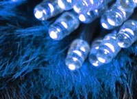 ISO Vánoční řetěz na baterie 40 LED modrá délka 5m 