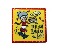 HOME ELEMENTS Magnet ker. 6x6 cm, nejlepší babička CZ