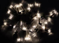 ISO Vánoční osvětlení 30 LED svíček na baterie + dálkové ovládání