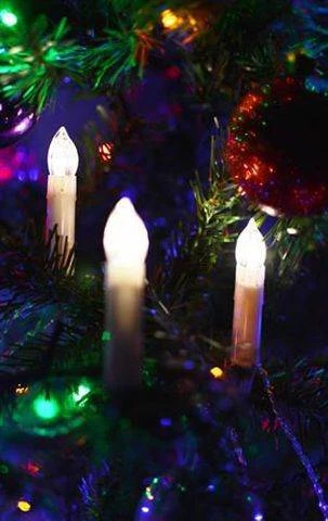 ISO Vánoční osvětlení 30 LED svíček na baterie + dálkové ovládání