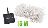 ISO Vánoční osvětlení 300 LED teplá bílá - solární napájení