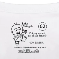 Baby Gadgets Dětské body s instrukcemi pro novopečené otce