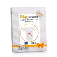 Baby Gadgets Dětské body s instrukcemi pro novopečené otce