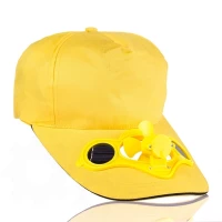 Froster Solární čepice s větráčkem - Žlutý