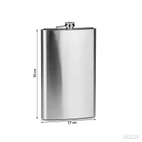 Froster Obří placatka 1.9 L stříbrná