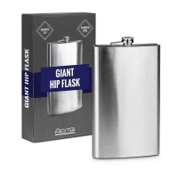 Froster Obří placatka 1.9 L stříbrná
