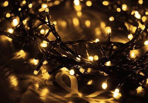 ISO Vánoční řetěz 100 LED HQ 6m - Teplá bílá