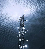 ISO Vánoční řetěz 100 LED HQ 6m - Studená bílá