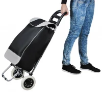 Nákupní taška na kolečkách 25L černo-šedá