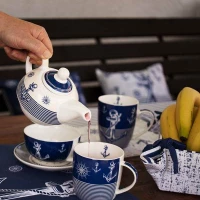 Home Elements Porcelánový hrnek, 300 ml, Námořnický