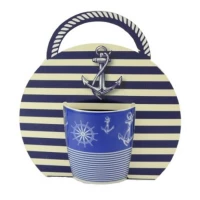 Home Elements Porcelánový hrnek, 300 ml, Námořnický