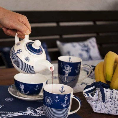 Home Elements Porcelánový hrnek, 300 ml, Námořnický