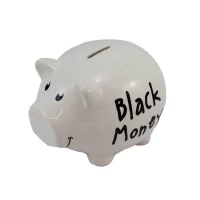 Velká kasička na peníze \\\'Black Money\\\'