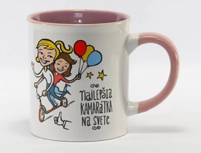 HOME ELEMENTS Hrnček ker. - Najlepšia kamarátka, 320 ml