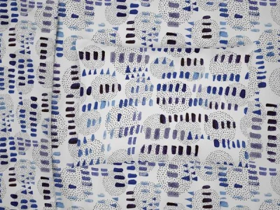 HOME ELEMENTS Bavlnené obliečky - modro biele, jednolôžko 140 x 200 cm vankúš 70x90 cm