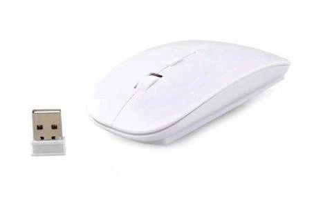 ISO 06 Bezdrátová optická myš ultra tenká bílá