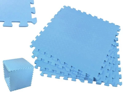 EVA Pěnový koberec 60 x 60cm - 4 ks Modrá