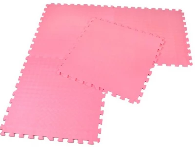 EVA Penový koberec 60 x 60cm - 4 ks Ružová