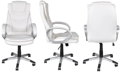 Malatec 2732 Kancelářská židle EKO kůže bílá