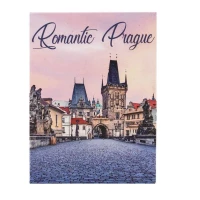 Plechový magnet Romantic Prague