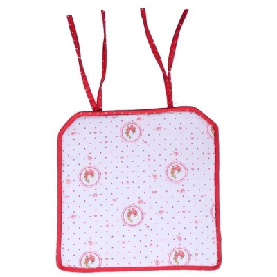 Podsedák 40*40 cm, Elegant puntíky červené