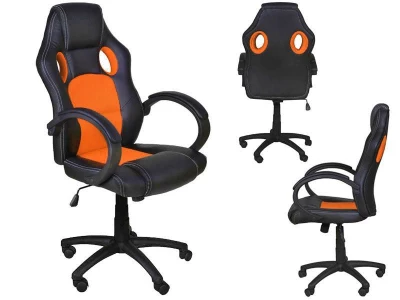 Malatec 2737 Kancelářská židle sportovní design oranžová Basic