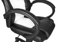 Malatec 2736 Kancelářská židle sportovní design bílá Basic