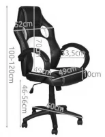 Malatec 2736 Kancelářská židle sportovní design bílá Basic