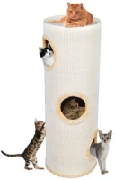 Malatec 2797 Škrabadlo pro kočky 100x36 cm, trojposchoďová věž béžová