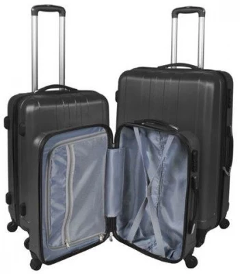 Malatec 2819 Sada 3 Cestovních kufrů ABS, M/L/XL černá + TSA zámek