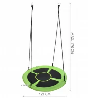 Malatec 10069 Houpací kruh 120 cm zelený