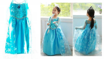 KIK Elsa šaty kostým Frozen Ľadové kráľovstvo 110 cm