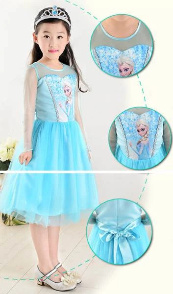 KIK Elsa šaty Frozen Ľadové kráľovstvo 120 cm