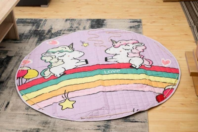 KIK Bavlněná Hrací deka jednorožec 144 cm