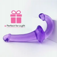 Dvojité dildo Sensual 25,5 cm, fialové