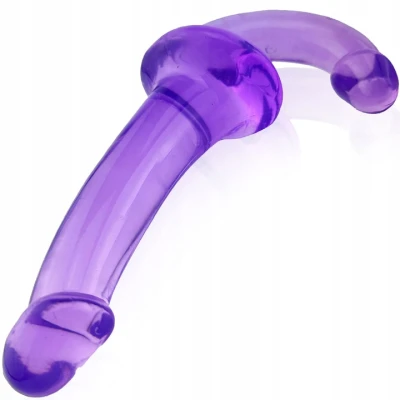 Dvojité dildo Sensual 25,5 cm, fialové