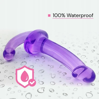 Dvojité dildo Sensual 25,5 cm, fialové