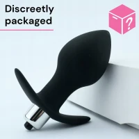 Sensual Vibrační anální kolík 9.5 cm, černá