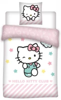 Javoli Dětské bavlněné povlečení Hello Kitty 140×200cm, 70×90 cm 