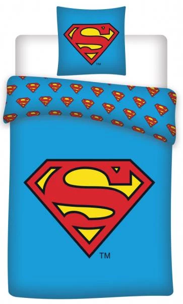 Javoli Dětské bavlněné povlečení Superman 140×200cm, 70×90 cm 