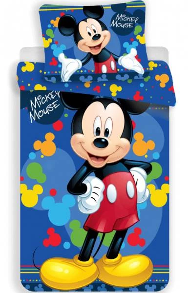 Javoli Dětské bavlněné povlečení Disney Mickey 140×200cm, 70×90 cm 