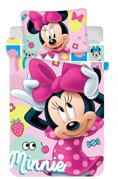 Javoli Detské bavlnené obliečky Disney Minnie 100 × 135cm, 40 × 60 cm III