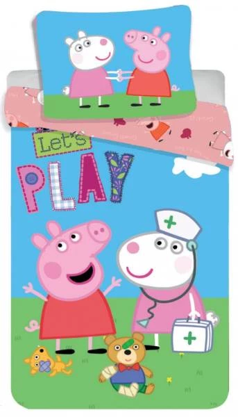 Javoli Dětské bavlněné povlečení Peppa Pig 140×200cm, 70×80 cm IV